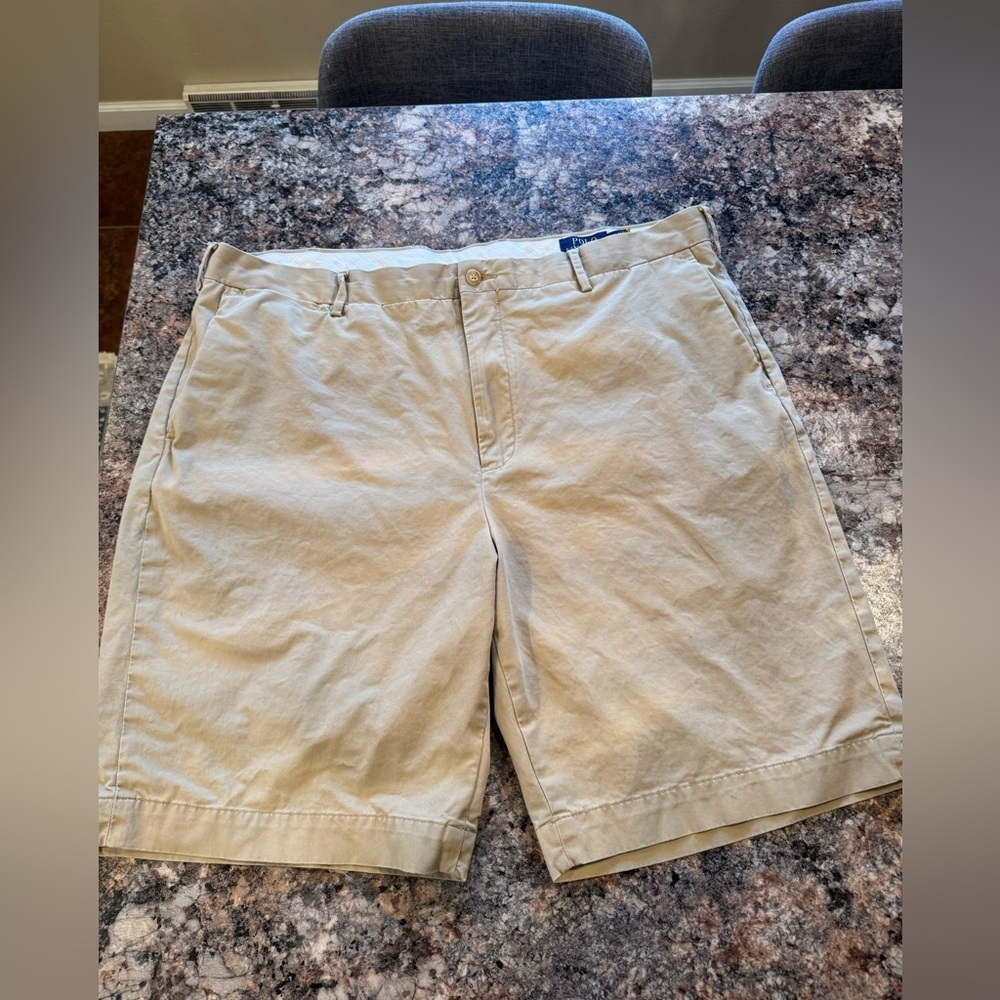 Ralph Lauren Beige Flat Front Shorts